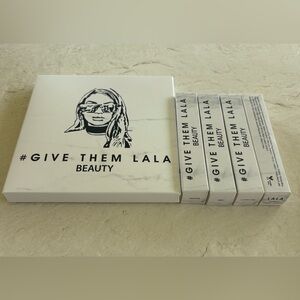 Give Them LaLa Beauty The Pretty Eyeshadow Palette & 4 Lip Set Bundle